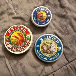Badger Organic Rub Trio